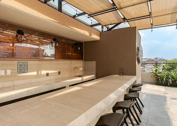 Modern 2 Bedroom With Rooftop In Roma Norte * México DF